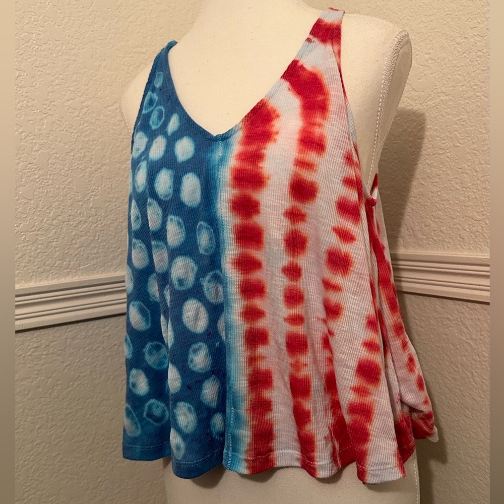 πΊπΈ Free People Intimately Dani Tank πΊπΈ USA American Flag - Picture 3 of 8